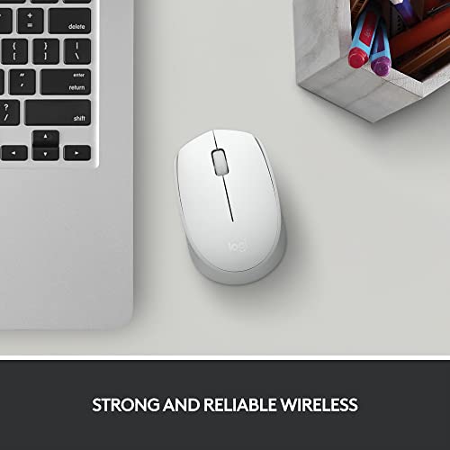 Mouse Logitech Wireless M170 3 Botões 2,4 GHz - Off White
