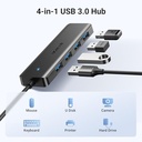 Ugreen USB 3.0 4-PORT HUB USB-a to 4XUSB Docking USB 3.2 Gen 1 (3.1 GE