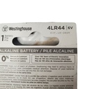 Lot of 4 Westinghouse Alkaline Batteries 4LR44 Replaces 4LR44  1414A