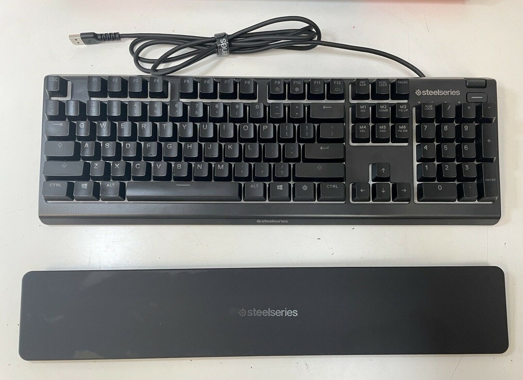 SteelSeries Apex 3 - RGB Gaming Keyboard - 10-Zone RGB Illumination - Premium Magnetic Wrist Rest - American QWERTY Layout