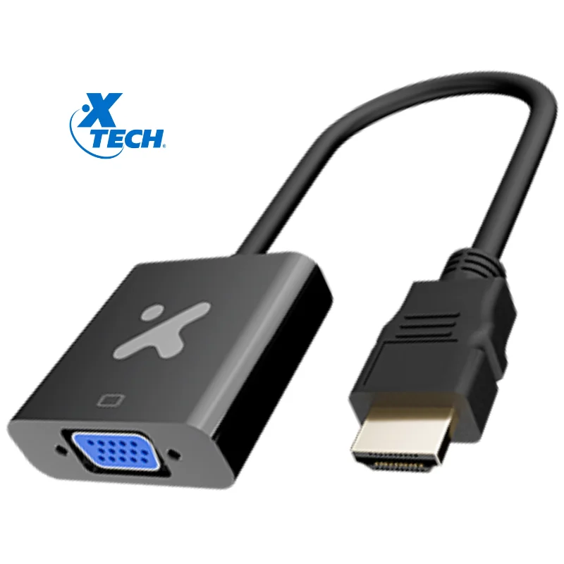 Xtech-Video Adaptader HDMI Male to VGA Female XTC-384 Black