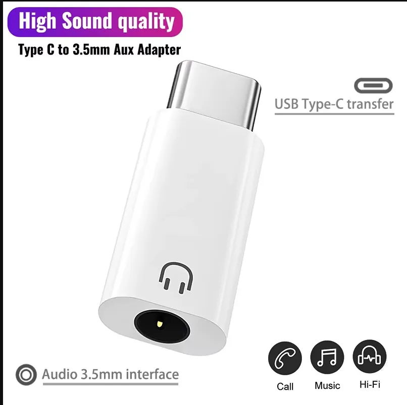 Type-C to 3.5mm Jack AUX Audio Adapter