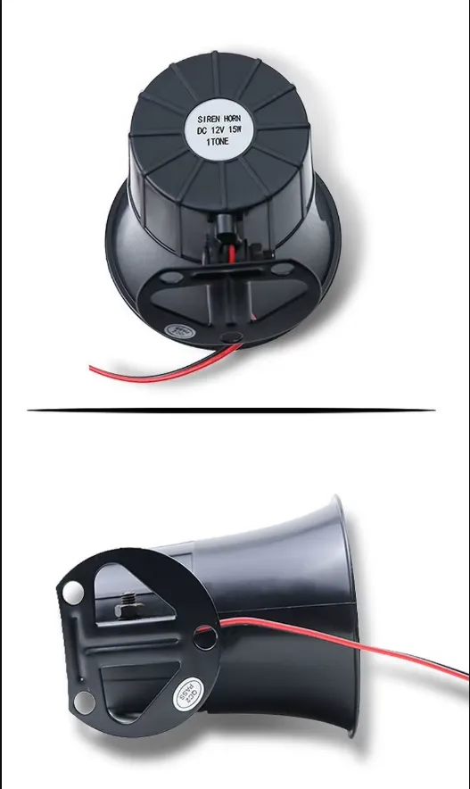 Super Power Electronic Security DC 12V Outdoor Wire Loud Alarm Horn 110DB