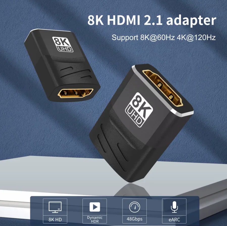 HDMI 90 and 270 Degree Adapter 8k