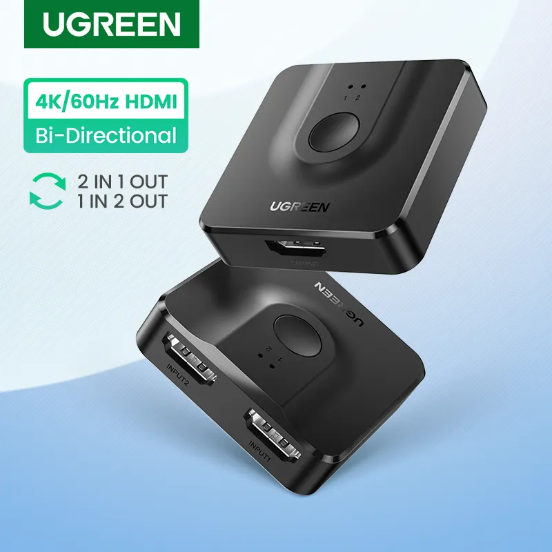 UGREEN HDMI Bi-Directional Switch 4K 60Hz Audio & Video Sync