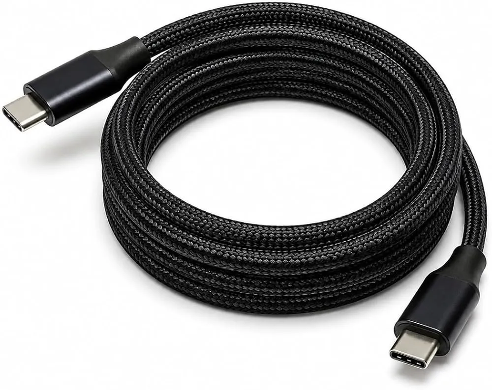 Type-C to Type-C Black 2M 64W Fast Charger Cable