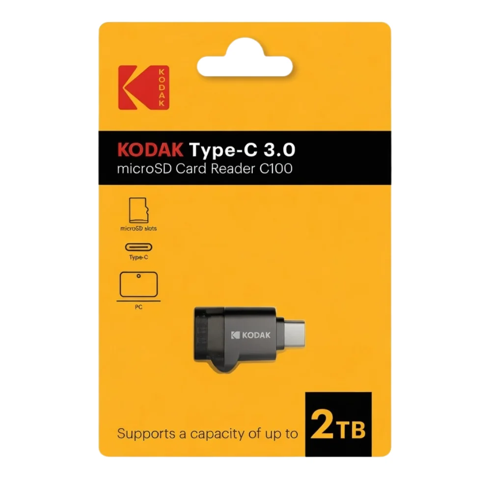 KODAK Type-C 3.0 Micro SD Card/Memory Reader (Supports A Capacity of up to @TB)