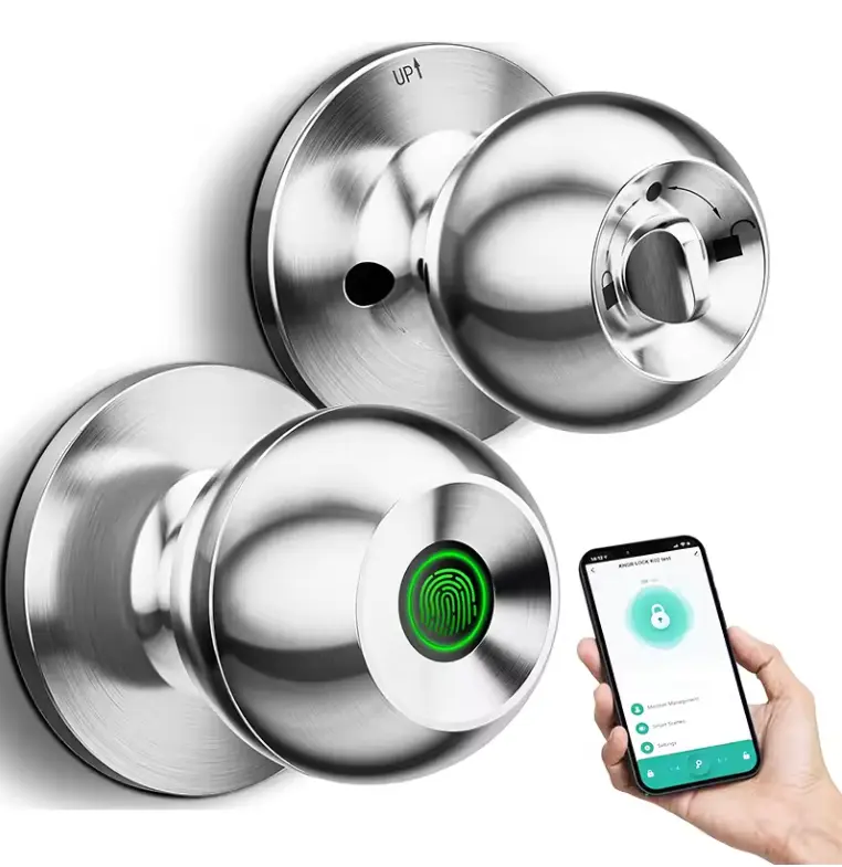 CIEPOJIT Smart Door Lock - Round (Sliver)