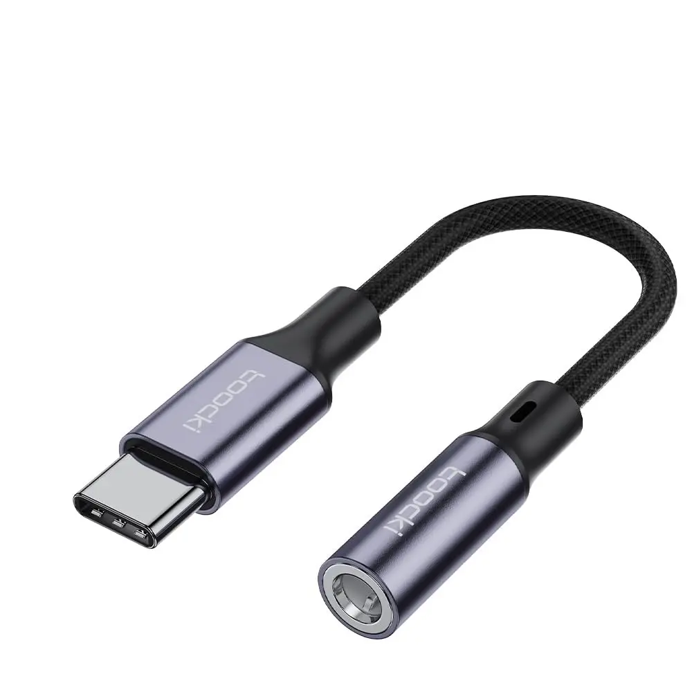 Toocki Type C to 3.5mm Earphone Audio Cable Headphones Adapter