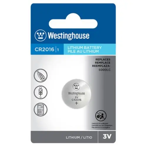 Westinghouse Lithium Battery CR2016 | 3V - Single