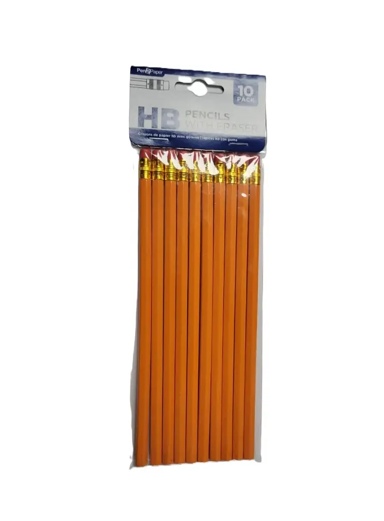 Pencils with Erasers 10pack
