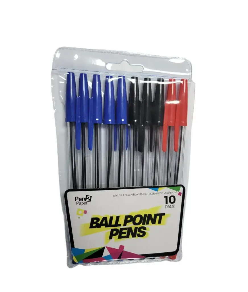 Pens Ball Point Mixed 10pack