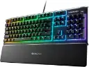 SteelSeries Apex 3 - RGB Gaming Keyboard - 10-Zone RGB Illumination - Premium Magnetic Wrist Rest - American QWERTY Layout