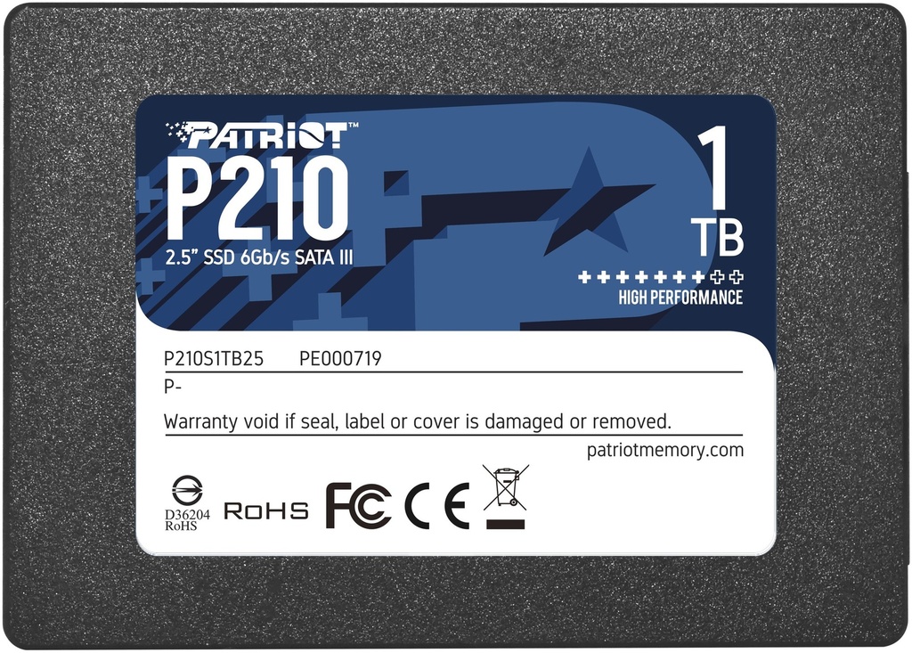P210S1TB25 Patriot P210 1TB SATA 6Gb/s 2.5-Inch Solid State Drive