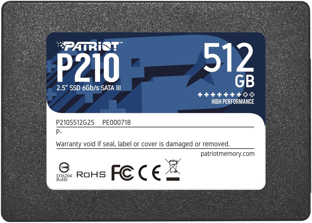 P210S512G25 2.5 in. P210 512GB Serial ATA 3