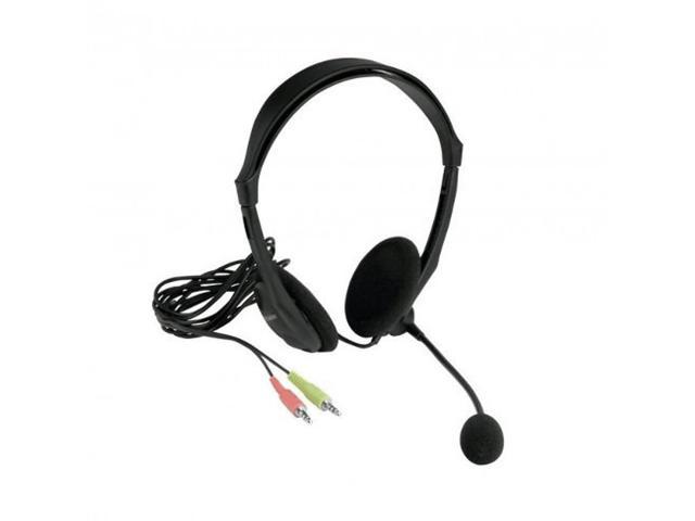 Xtech Americas Wired Headset with Microphone  3. 5mm Plug  Adjustable Microphone Boom  on-Ear Design  Lightweight