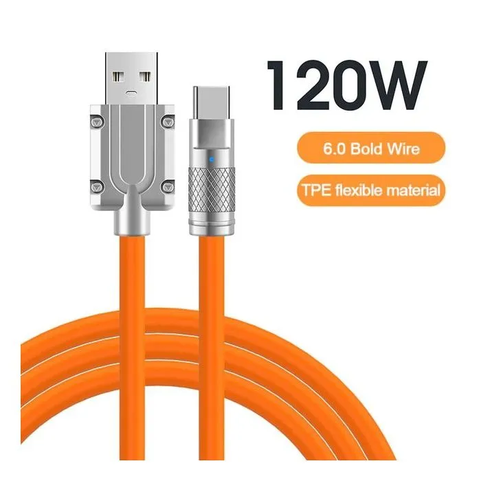 Super Fast Charge Type-C - USB Silicone Cable 1M