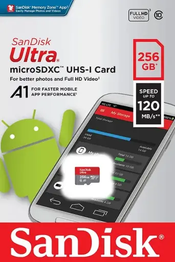 Sandisk 256GB microSDXC UHS-I Card