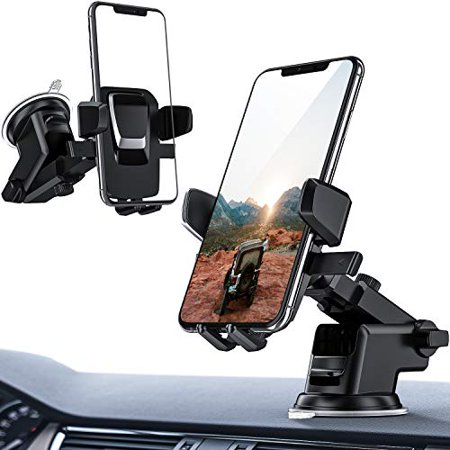 ORIbox Car Phone Mount  Dashboard Car Phone Holder  Washable Strong Sticky Gel Pad Fit for All Cell Phones Carbon Black Car Phone Mount
