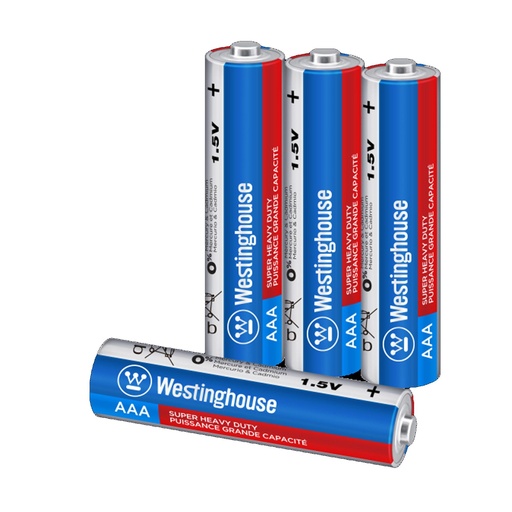 Westinghouse Super Heavy Duty 4 Pack AAA Batteries