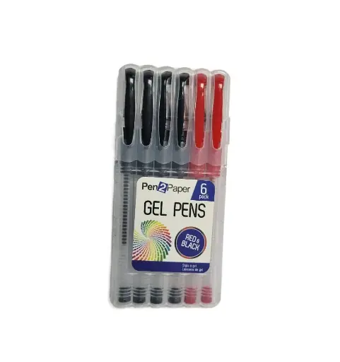 Gel Pens Mixed 6pack